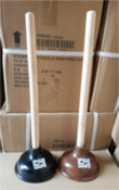 Wholesale - PLUNGER,20''WOOD HANDLE 2 ASSTD, UPC: 810002202254